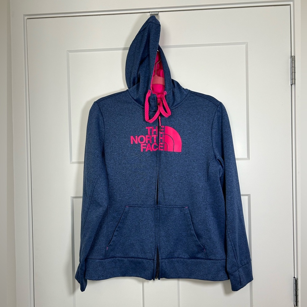 Large North Face jacket, full zip hoodie